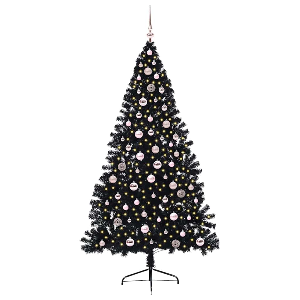Albero di Natale artificiale con luci integrate 240 cm PVC