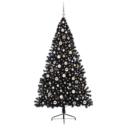 Albero di Natale artificiale con luci integrate 240 cm PVC