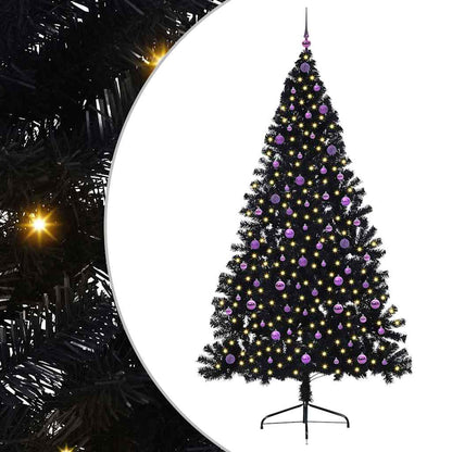 Albero di Natale artificiale con luci integrate 240 cm PVC