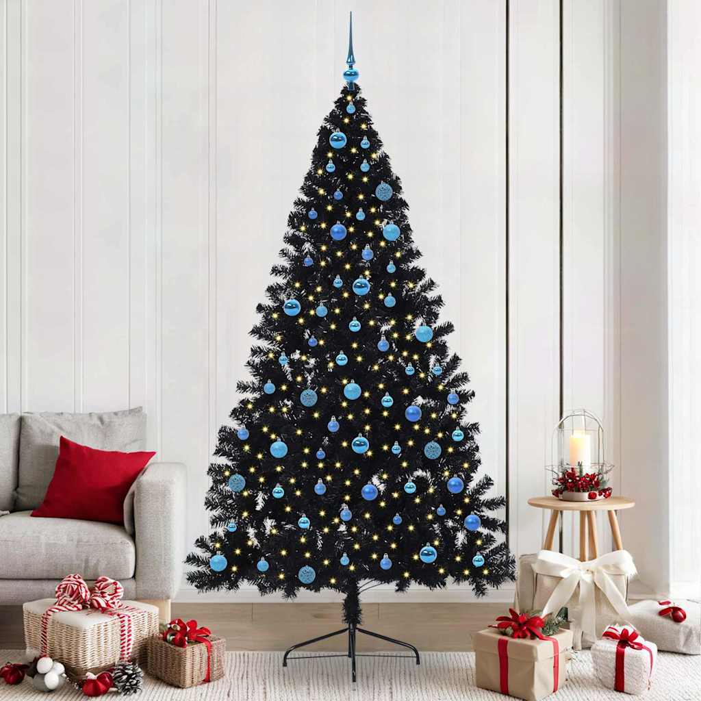 Albero di Natale artificiale con luci integrate 240 cm PVC