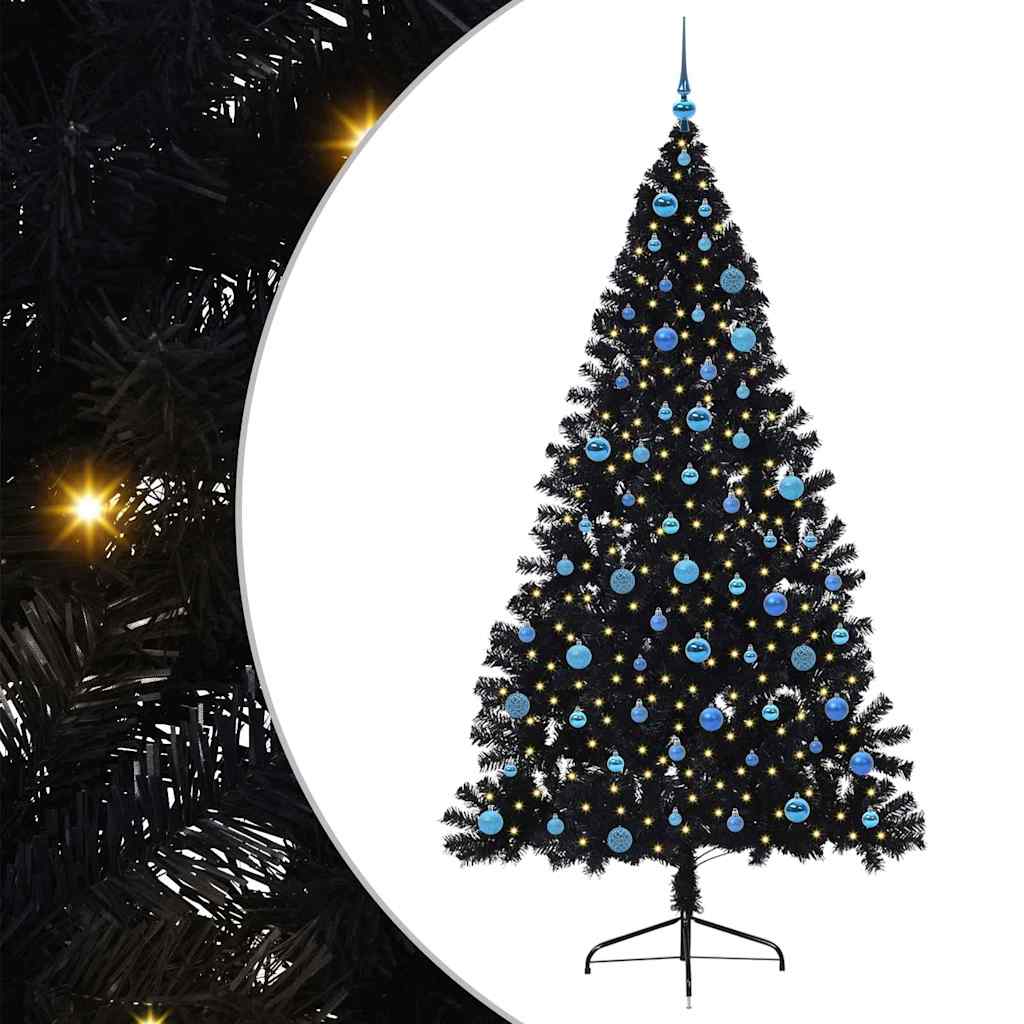Albero di Natale artificiale con luci integrate 240 cm PVC