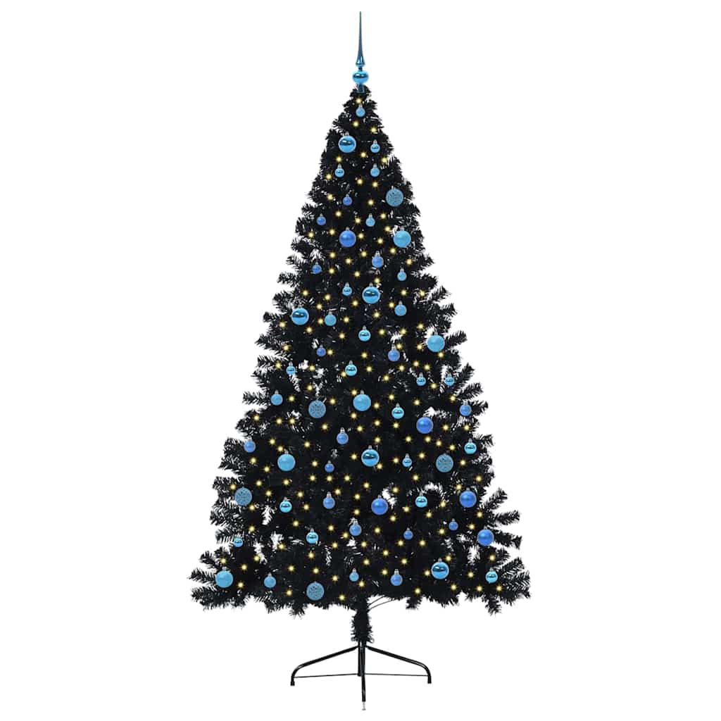 Albero di Natale artificiale con luci integrate 240 cm PVC