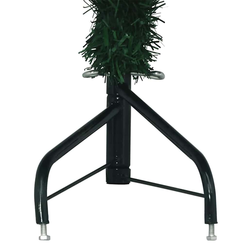 Albero di Natale Artificiale Angolare con 300 LED Verde 210 cm