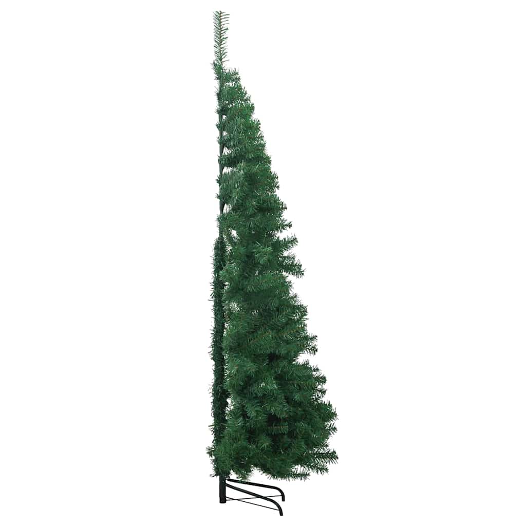 Albero di Natale Artificiale Angolare con 300 LED Verde 210 cm