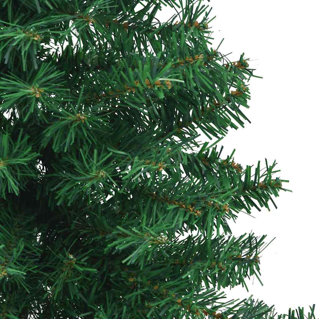 Albero di Natale Artificiale Angolare con 300 LED Verde 240 cm | homemem39