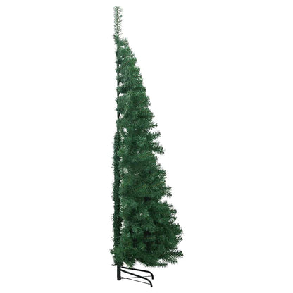 Albero di Natale Artificiale Angolare con 300 LED Verde 240 cm