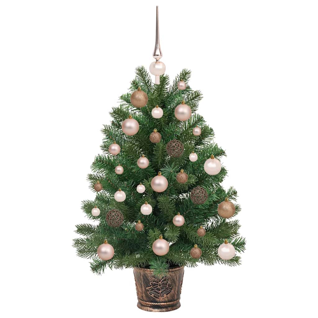 Albero di Natale artificiale con 150 LED Verde 95 cm PE e PVC