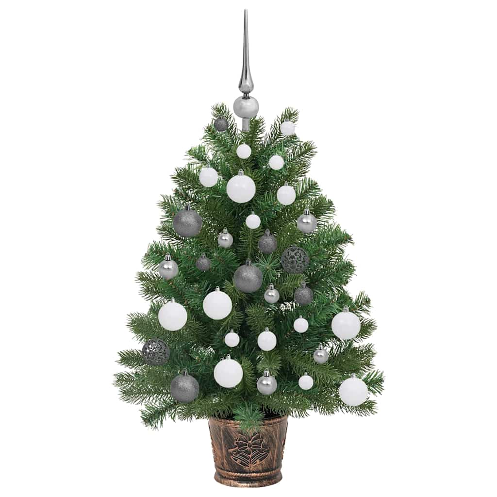 Albero di Natale artificiale con 150 LED Verde 95 cm PE e PVC