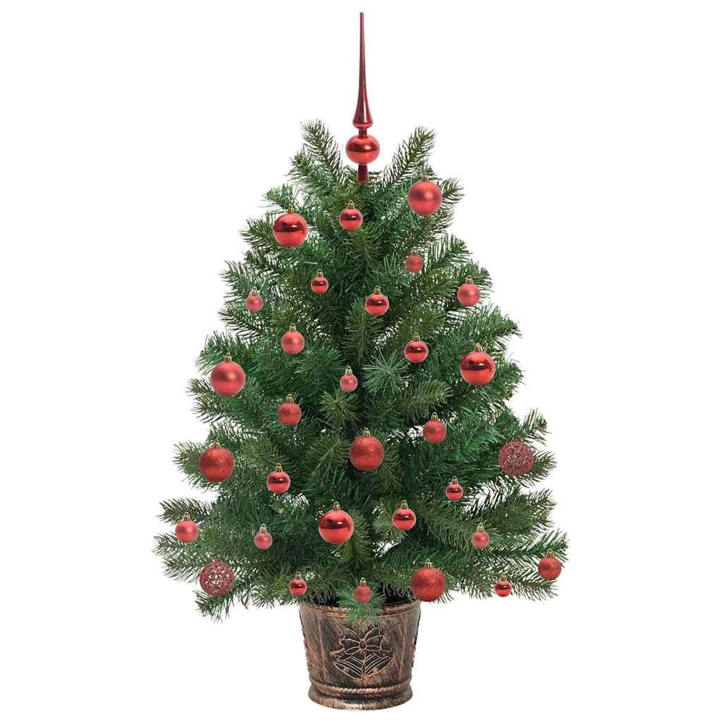 Albero di Natale artificiale con 150 LED Verde 95 cm PE e PVC