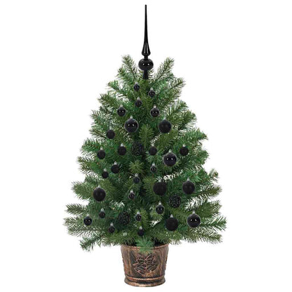 Albero di Natale artificiale con 150 LED Verde 95 cm PE e PVC