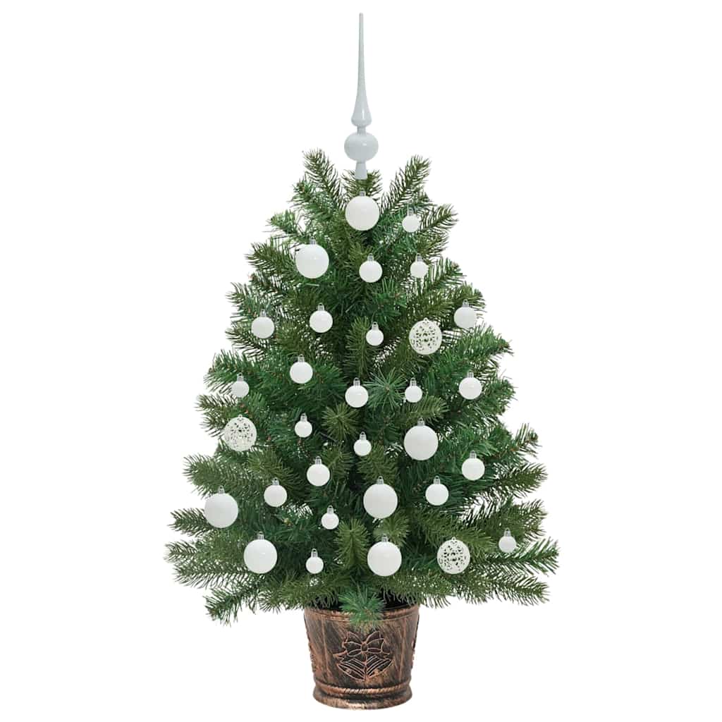 Albero di Natale artificiale con 150 LED Verde 95 cm PE e PVC