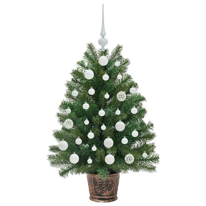 Albero di Natale artificiale con 150 LED Verde 95 cm PE e PVC