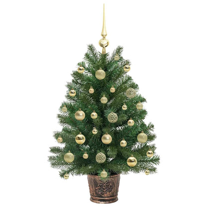 Albero di Natale artificiale con 150 LED Verde 95 cm PE e PVC