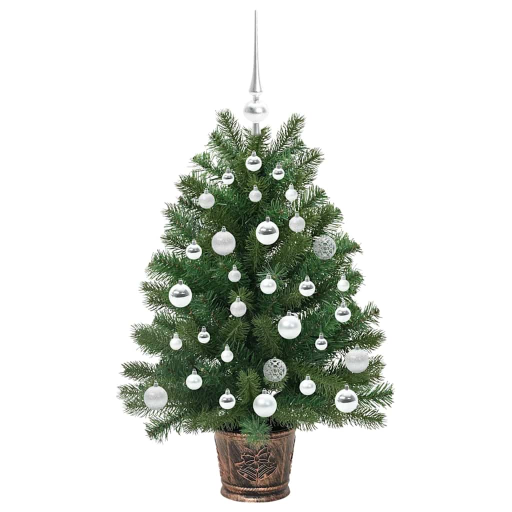 Albero di Natale artificiale con 150 LED Verde 95 cm PE e PVC