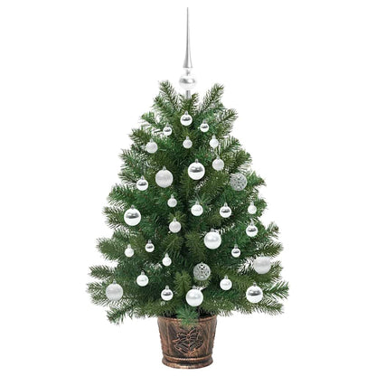 Albero di Natale artificiale con 150 LED Verde 95 cm PE e PVC