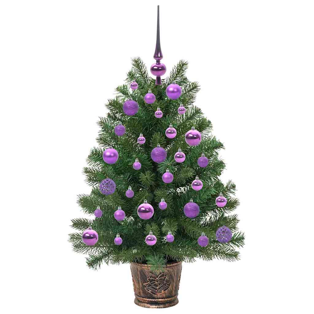 Albero di Natale artificiale con 150 LED Verde 95 cm PE e PVC