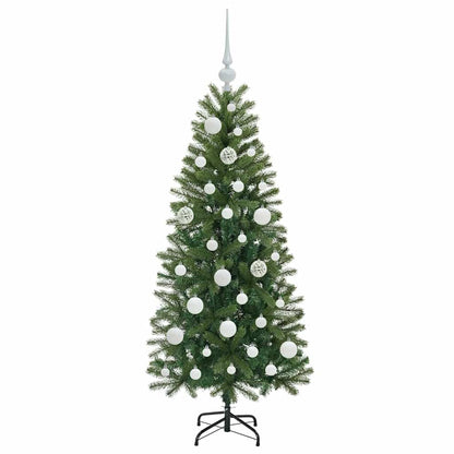 Albero di Natale artificiale con 150 LED Verde 120 cm PE e PVC