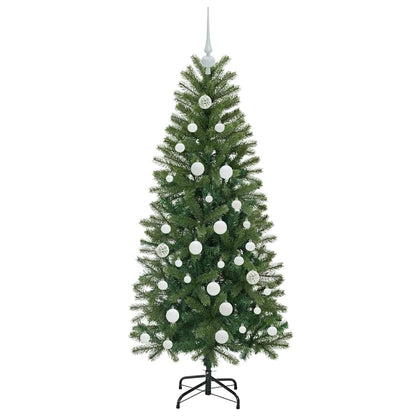 Albero di Natale artificiale con 150 LED Verde 150 cm PE e PVC