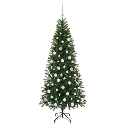 Albero di Natale artificiale con 300 LED Verde 180 cm PE e PVC