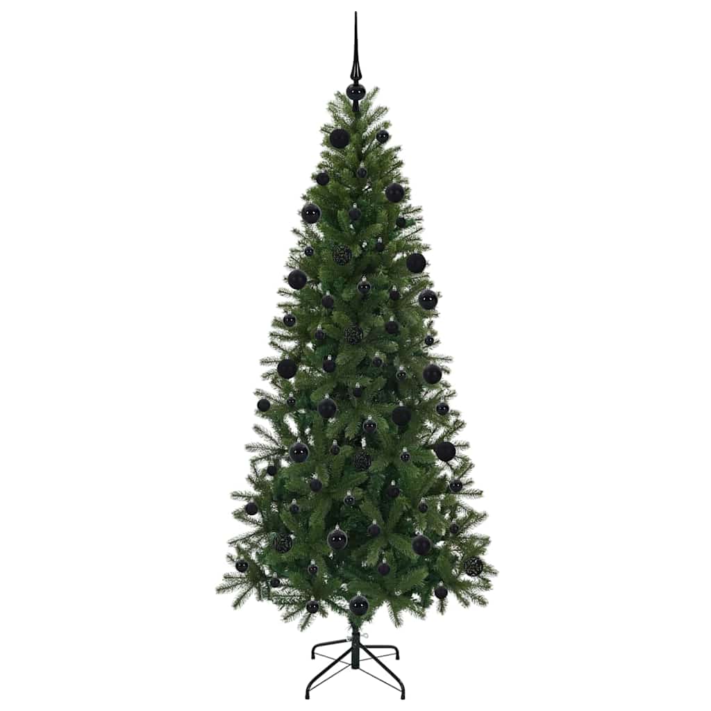 Albero di Natale artificiale con 300 LED Verde 210 cm PE e PVC