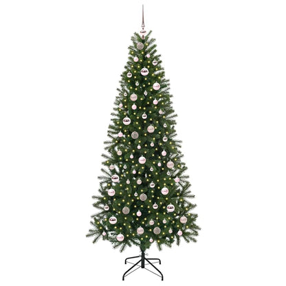 Albero di Natale artificiale con 300 LED Verde 210 cm PE e PVC