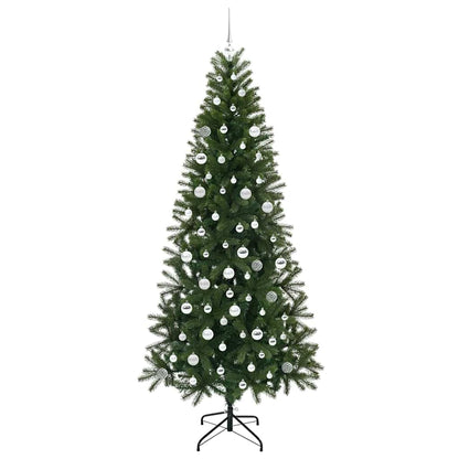 Albero di Natale artificiale con 300 LED Verde 210 cm PE e PVC