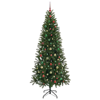 Albero di Natale artificiale con 300 LED Verde 210 cm PE e PVC