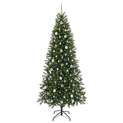 Albero di Natale artificiale con 300 LED Verde 240 cm PE e PVC