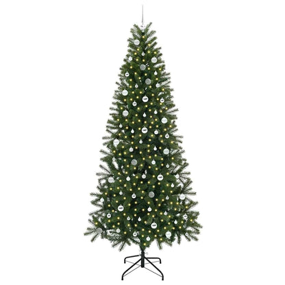 Albero di Natale artificiale con 300 LED Verde 240 cm PE e PVC