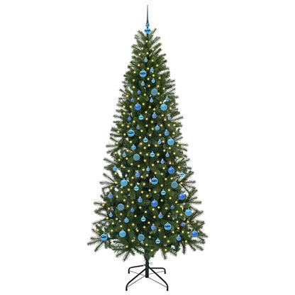 Albero di Natale artificiale con 300 LED Verde 240 cm PE e PVC