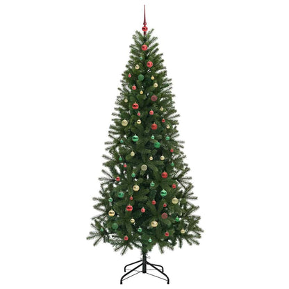 Albero di Natale artificiale con 300 LED Verde 240 cm PE e PVC