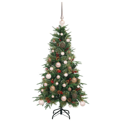 Albero di Natale Artificiale con Rami Pieghevoli Verde 120 cm