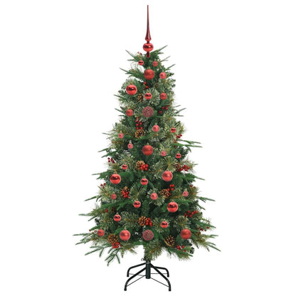 Albero di Natale Artificiale con Rami Pieghevoli Verde 120 cm