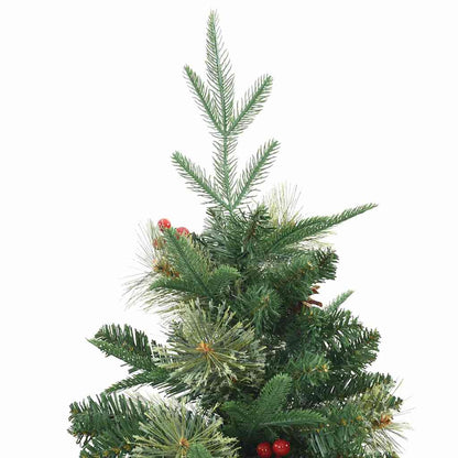 Albero di Natale Artificiale con Rami Pieghevoli Verde 120 cm