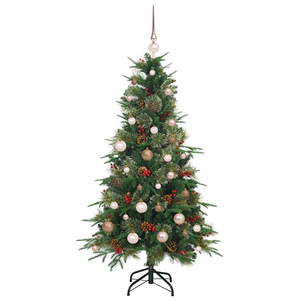Albero di Natale Artificiale con Rami Pieghevoli Verde 150 cm