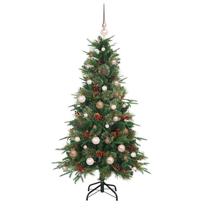 Albero di Natale Artificiale con Rami Pieghevoli Verde 150 cm