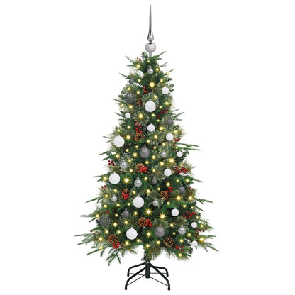 Albero di Natale Artificiale con Rami Pieghevoli Verde 150 cm