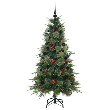 Albero di Natale Artificiale con Rami Pieghevoli Verde 150 cm