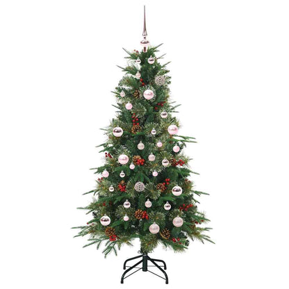 Albero di Natale Artificiale con Rami Pieghevoli Verde 150 cm