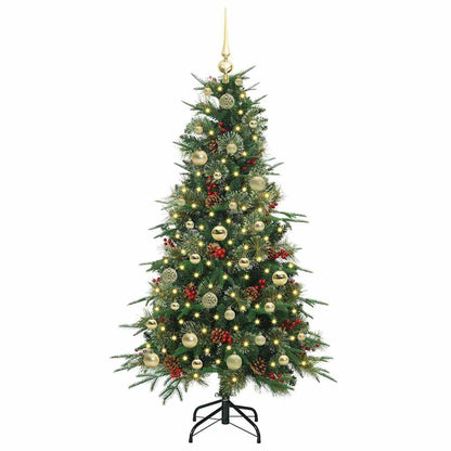 Albero di Natale Artificiale con Rami Pieghevoli Verde 150 cm