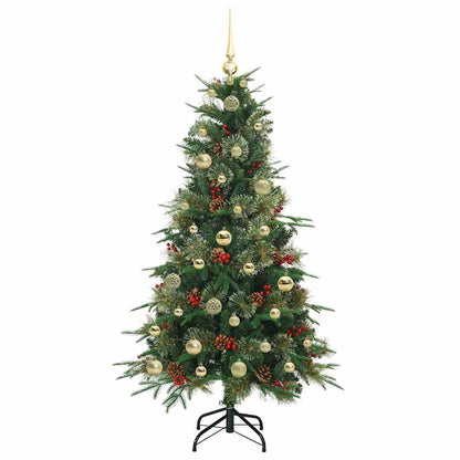 Albero di Natale Artificiale con Rami Pieghevoli Verde 150 cm
