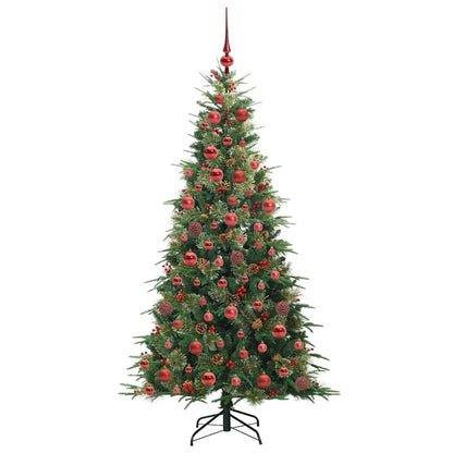 Albero di Natale Artificiale con Rami Pieghevoli Verde 180 cm