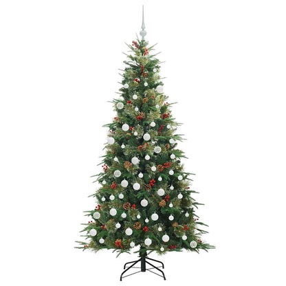 Albero di Natale Artificiale con Rami Pieghevoli Verde 180 cm