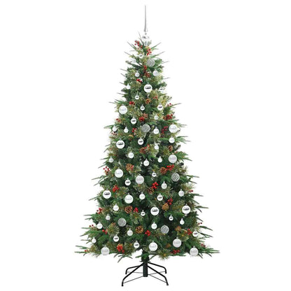 Albero di Natale Artificiale con Rami Pieghevoli Verde 180 cm