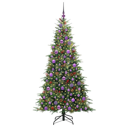 Albero di Natale Artificiale con Rami Pieghevoli Verde 180 cm