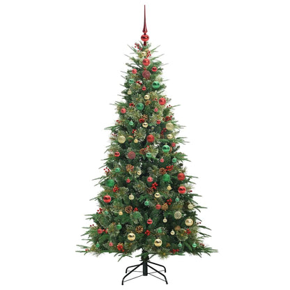 Albero di Natale Artificiale con Rami Pieghevoli Verde 180 cm