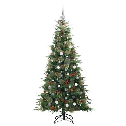 Albero di Natale Artificiale con Rami Pieghevoli Verde 210 cm