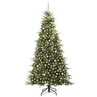 Albero di Natale Artificiale con Rami Pieghevoli Verde 240 cm