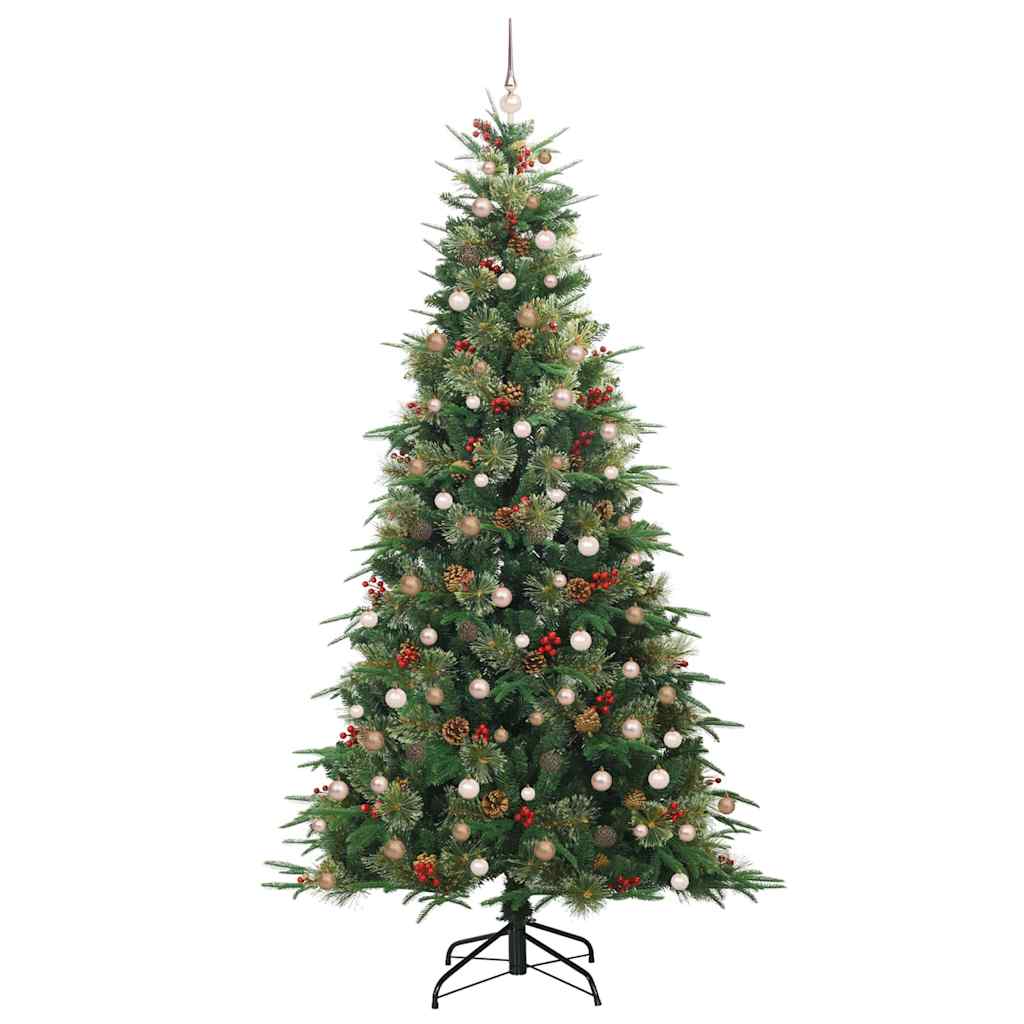 Albero di Natale Artificiale con Rami Pieghevoli Verde 240 cm