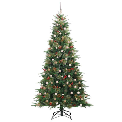 Albero di Natale Artificiale con Rami Pieghevoli Verde 240 cm